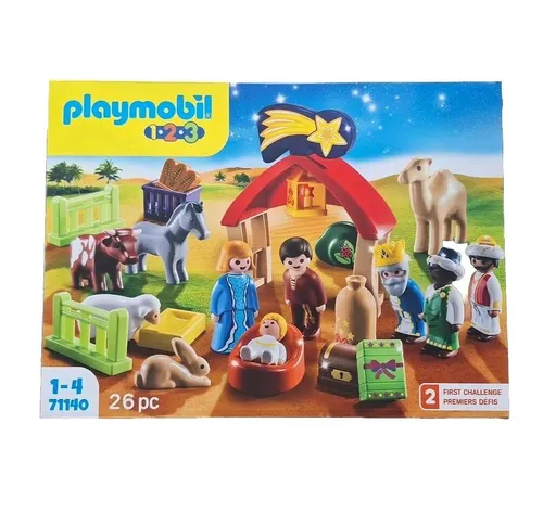 Playmobil 1.2.3 71140 Meine Erste Krippe Advent - Sonstige, ideal für Kinder von 1-4 Jahren, fördert kreatives Spiel und die Weihnachtsstimmung.