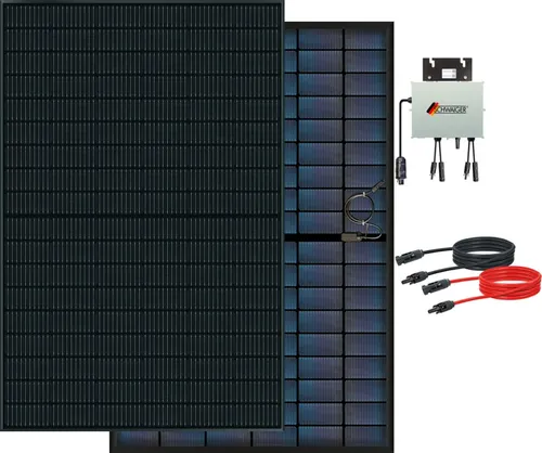 Schwaiger Balkonkraftwerk 860 Wp mit Wifi - Effizientes Balkonkraftwerk in Rot, aus hochwertigem Aluminium, ideal für die nachhaltige Energiegewinnung zu Hause. Mit intelligenter Wifi-Funktion für einfache Überwachung und Steuerung.