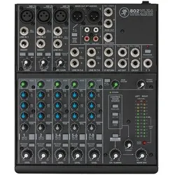 Mackie 802VLZ4 DJ-Mixer - Kompakter 8-Kanal Mixer - Mischpulte mit hochwertiger Audioqualität und robustem Design, ideal für DJs und Live-Events.