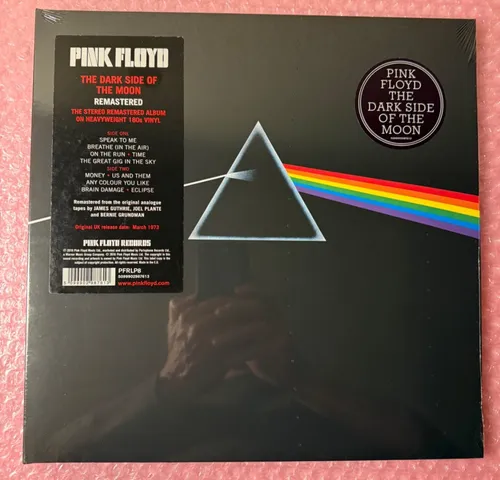 12" LP Vinyl Pink Floyd The Dark Side Of The Moon 180g - Hochwertige 12" LP von Pink Floyd mit dem ikonischen Album The Dark Side Of The Moon. Ideal für Sammler und Musikliebhaber, bietet ein erstklassiges Klangerlebnis.