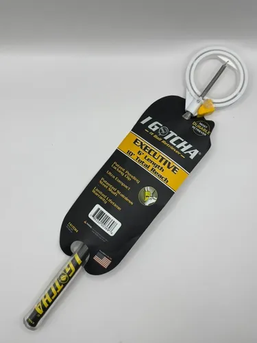 I GOTCHA "Executive" Compact Golf Ball Retriever - Edelstahl - Golfzubehör mit robuster Edelstahlwelle und einer maximalen Reichweite von 3,05 m, ideal für das Retten von Golfbällen aus Wasser und anderen Hindernissen.