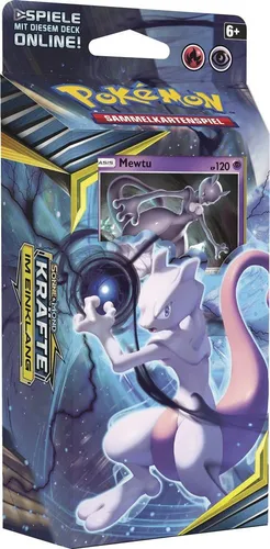 Pokémon Sonne & Mond Serie 10 - Kräfte im Einklang - Mewtu Themendeck Deutsch - Entdecke das Mewtu Themendeck aus der Sonne & Mond Serie 10. Ideal für spannende Duelle und strategisches Spielen. Perfekt für Sammler und TCG-Fans! Erlebe Pokémon in deutscher Sprache!  