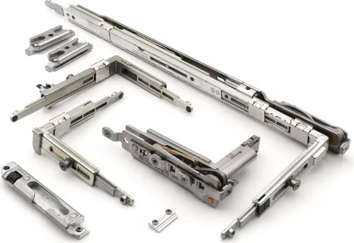 Schüco Dreh-Kipp Grundbeschlag komplett 400 V160 DIN rechts 277304 - Fensterbeschläge & -schlösser, hochwertiger Dreh-Kipp Mechanismus für optimale Funktionalität und Langlebigkeit.