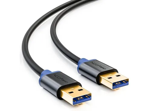 deleyCON deleyCON 1,5m USB 3.0 Datenkabel 5Gbit/s USB A-Stecker zu USB USB-Kabel