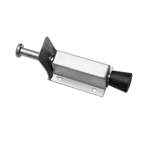Edelstahl Türstopper Türfeststeller Bodentürstopper Bodentürpuffer mit Fußbedienung Türhalter 140mm