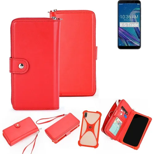 2in1 Hülle Portemonnee für Asus ZenFone Max Pro (M1) Schutzhülle Case Handyh?
