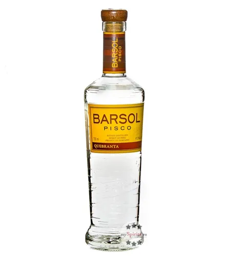 Barsol Pisco Quebranta - Weinbrände: Barsol Quebranta Pisco aus Peru überzeugt mit seiner milden, fruchtig-sauren Note – perfekt für Cocktails wie Pisco Sour. Jetzt bei mySpirits entdecken!