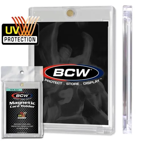 BCW Magnetic Card Holder Case mit UV Protection (thick cards, 75 pt) - Neu & OVP