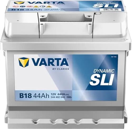 Varta B18 Autobatterie 58344 Blue Dynamic - 12V, 44 Ah, 440 A, zuverlässige Leistung für Ihr Fahrzeug