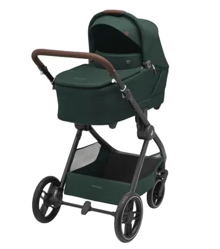 Maxi-Cosi Oxford Plus Baby Kinderwagen, 2-in-1 Set, kompakt und vielseitig - KOMPAKTER KINDERWAGEN FÜR ALLE ALTERSKLASSEN: Der Maxi-Cosi Oxford Plus bietet eine wendbare Babywanne und ergonomische Rücklehne für optimalen Komfort. Mit 3 Liegepositionen und großem Stauraum ist er ideal für Ausflüge.