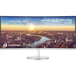 Samsung C34J791WTR - CJ79 QLED-34" Curved Monitor - Erleben Sie beeindruckende Bildqualität mit dem 34" Curved QLED-Monitor von Samsung. Mit einer Auflösung von 3440 x 1440 Pixeln und adaptiver Synchronisation ist er ideal für Gaming und Multitasking.