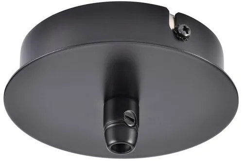SLV Deckenrosette FITU 1er rund schwarz mit Zugentlastung - Elegante Deckenrosette in Schwarz, Ø 8,5 cm und Höhe 3,9 cm, aus robustem Stahl. Ideal für eine stilvolle Lichtinstallation in Ihrem Zuhause.
