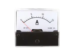 Drehspul-Einbauinstrument, 0...15 A-