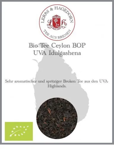 Bio Tee Ceylon BOP UVA Idulgashena 1 kg