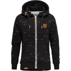 REPUBLIX Kapuzenpullover LOLA Damen Hoodie - Stylischer Damen Hoodie in Schwarz, aus 65% Baumwolle und 35% Polyester, ideal für lässige Outfits und gemütliche Tage.