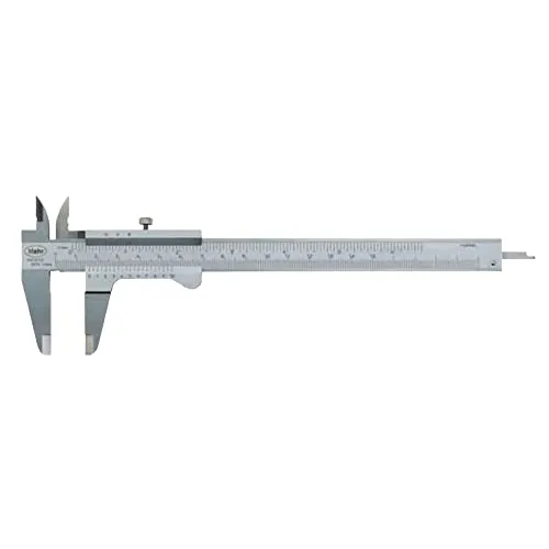 Mahr Taschen Messschieber Analog 150 mm - Präzise Schieblehre für exakte Messungen - Messschieber: Außenmessschieber mit 150 mm Länge, ideal für präzise Messungen in Handwerk und Industrie.