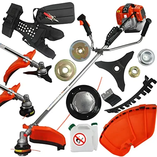 DEMON® RQ 580 Turbo Motorsense 62cc mit Verbrennungsmotor, 2-Takt-Motor, Kraftstoffmischung: 25:1 Rasenmäher, Rasenmäher, Garten