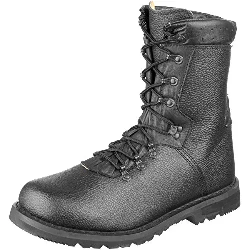 Brandit BW Kampfstiefel Modell 2000, Stiefel - Schwarz - 47 - Wanderschuhe mit gepolstertem Schaftabschluss und ölresistenter Sohle aus Echtleder für optimalen Komfort und Langlebigkeit.