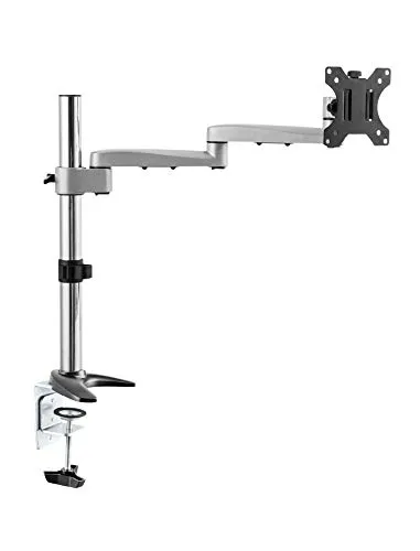 RICOO Monitor Halterung Tisch TS1711 für 13-30 Zoll - VESA Tischhalterung für 1 Monitor, flexibel neigbar und schwenkbar, ideal für Home Office und Gaming Station. Hält bis zu 8 kg und sorgt für Ordnung auf dem Schreibtisch.
