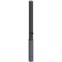 Schake Absperrpfosten Herausnehmbar 70 x 70 mm - Eisenwaren, robuster und feuerverzinkter Absperrpfosten mit Dreikantverschluss für flexible Verkehrsregelung und Sicherheit in gewerblichen und privaten Bereichen.