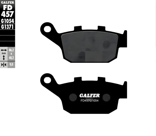 Bremsbeläge Galfer FD457G1054 Semi-Metall hinten, 9mm für Suzuki SV