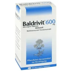 BALDRIVIT 600 mg überzogene Tabletten - 50 St. - BALDRIVIT 600 mg überzogene Tabletten, ideal für die tägliche Anwendung. Hochwertige Tabletten in praktischer Verpackung für Ihre Bedürfnisse.
