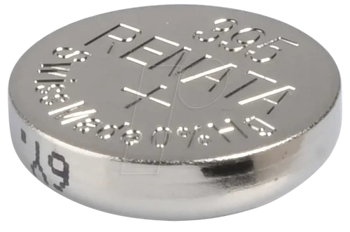RENATA 395 Silberoxid-Knopfzelle - Hochkapazitive Silberoxid-Knopfzelle mit 55 mAh, auslaufsicher und mit konstanter Spannung - ideal für Uhren und medizinische Geräte.
