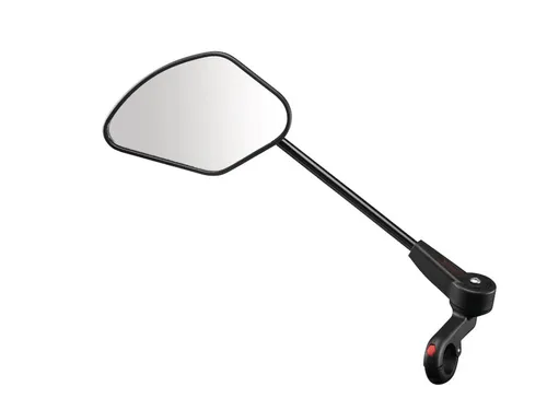 Krampe Fahrrad Lenkerspiegel KF Sport Typ A - Klappbar und Praktisch - Fahrradspiegel mit klappbarem Design für mehr Sicherheit beim Fahren. Schwarz, links montierbar, ideal für sportliche Radfahrer.