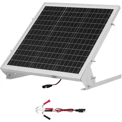 VEVOR 12V Monokristallines Solarpanel-Kit 20W - VEVOR 12V Monokristallines Solarpanel-Kit 20W mit integriertem MPPT-Controller, wasserdicht nach IP65. Ideal für Autos, Boote und Wohnmobile – effizient und einfach zu installieren.