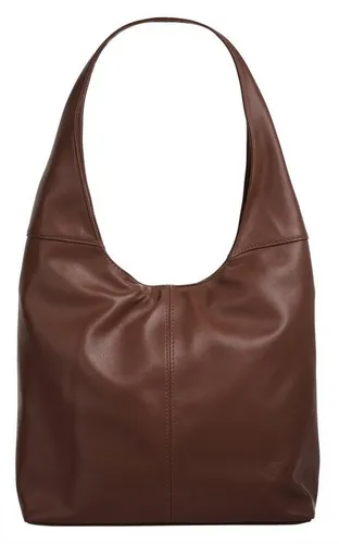 piké Damen Shopper aus Echtleder | Elegante Handtasche Made in Italy, braun mit Reißverschluss - Damen-Shopper aus hochwertigem Rindleder mit elegantem Design und geräumigem Innenraum. Perfekt für Arbeit und Freizeit, ideal organisiert mit praktischen Fächern.