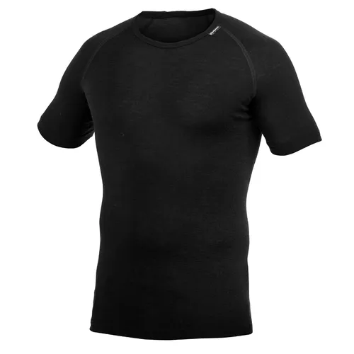 Woolpower Tee Lite black (M) - Funktionsunterwäsche aus 80 % Merinowolle, optimierter Komfort durch zurückverlegte Nähte und Raglan-Ärmel, ideal für aktive Outdoor-Aktivitäten.
