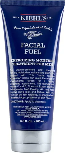 Kiehl's Facial Fuel Moisturizer 200 ml Gesichtscreme für Männer - Feuchtigkeitsspendende Gesichtscreme für Männer, die müde Haut revitalisiert und ihr ein frisches Aussehen verleiht. Ideal zur Unterstützung der täglichen Pflege und für einen energischen Teint.