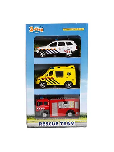 2-Play Traffic 2-Play Die-cast Emergency Service Vehicles NL with Light and Sound