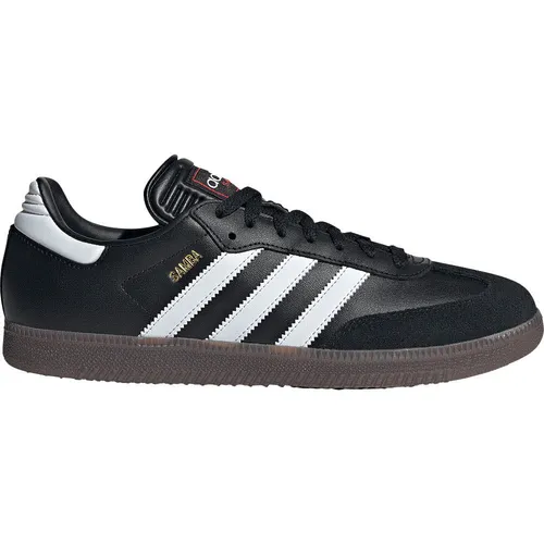 Adidas Samba Classic - schwarz - Klassiker mit zeitloser Low-Top-Silhouette, weichem Leder und hervorragendem Grip dank der markierungsfreien Gummi-Außensohle. Ideal für Streetwear und Freizeit.