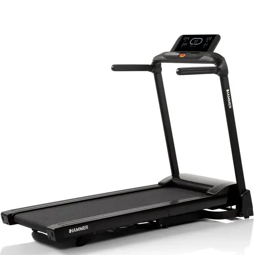 Hammer Laufband Flyrun 2.0 - 26 Programme, 20 km/h, 4,5 PS - Laufband mit 26 voreingestellten Programmen, max. 20 km/h und klappbarem Design. Ideal für effektives Training zu Hause!