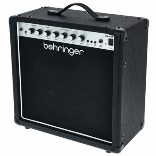 Behringer HA-40R E-Gitarrenverstärker - 2-Kanal E-Gitarrenverstärker mit 40 Watt Leistung und 10" Custom Bugera Speaker; ideal für kraftvollen Sound und vielseitige Klanggestaltung.