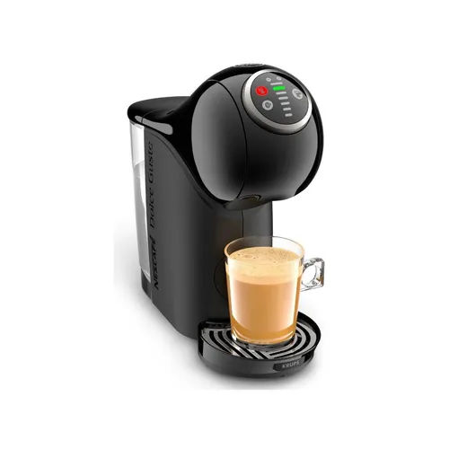 Krups Genio S Plus - Kaffeepadmaschine in Schwarz - Kaffeepad- & Kapselmaschinen, 1500 W Leistung für schnellen Kaffeegenuss und 0,8 l Wassertank für mehrere Tassen.