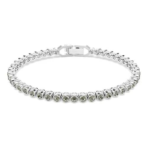 Swarovski Imber Emily Tennis Armband - Armschmuck in Bijouterie, elegantes Design mit schwarzen Kristallen und sicherem Faltverschluss, perfekt für jeden Anlass.