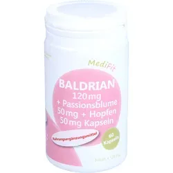 Baldrian 120mg + Passionsblume 50mg + Hopfen 50mg 60 ST