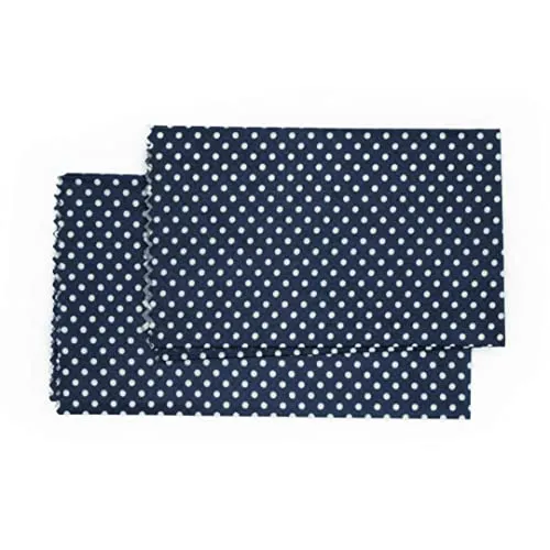 Origin Outdoors Bienenwachstücher, 2er Set, blau gepunktet