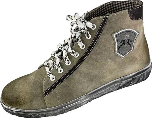 MADDOX Trachten Leder Schuhe Hohe Sneaker "Marinus" | Stein Größe (EU): 40