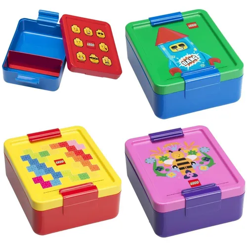 Brotdose LUNCH BOX ICONIC, rot/ blau LEGO 40520001 (5711938030384)