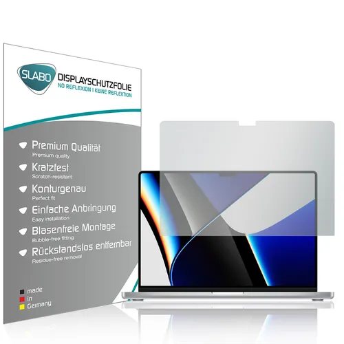 Slabo Displayschutzfolie für MacBook Pro 16" (2021) (2er Set) MATT No Reflexion