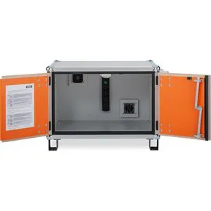 CEMO Akku-Ladeschrank Premium Plus 8/5, mit 4 Steckdosen, Feuerwiderstand Typ 60, orange, (B/H/T) 89 x 62 x 66cm