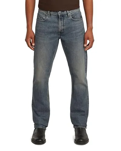 G-Star Herren Mosa Straight Jeans, Blau - Stilvoller Komfort - Jeans in Antic Sand Blast, 5 Taschen und Reißverschluss für praktischen Style. Hochwertige Verarbeitung sorgt für optimalen Tragekomfort.