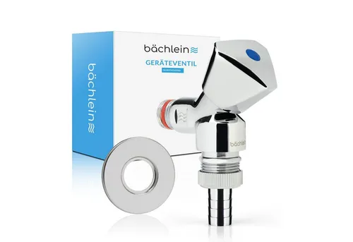 Bächlein Universal Geräteventil selbstdichtend mit Rückflussverhinderer - 1/2 Zoll Wandanschluss für einfache Montage ohne Adapter. Das selbstdichtende Gewinde und integrierte Rückflussverhinderer garantieren sicheren Betrieb. Hochwertiges Messing sorgt für geprüfte Qualität.