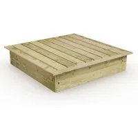 Wickey Sandkasten King Kong mit Sitzrand & Deckel - Sandkasten aus kesseldruckimprägniertem Holz, ideal für kreativen Sandspaß und Förderung von Kreativität & Motorik. Mit 5 Jahren Garantie und abnehmbarem Deckel.