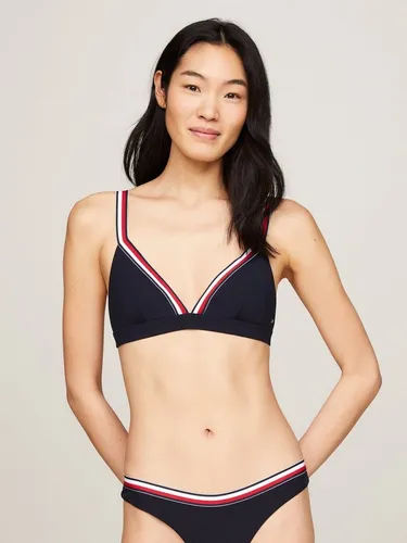 Tommy Hilfiger Swimwear Triangel-Bikini-Top TRIANGLE RP - Bikini-Oberteil in Desert Sky, mit elastischem Material für perfekten Sitz und verstellbaren Trägern, ideal für den Strand oder Pool.
