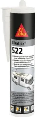 Sika Dichtmasse Sikaflex 522 Caravan, 300ml - Universeller Klebe- und Dichtstoff - Klebstoff & Klebe-Dichtstoff, ideal für Wohnmobile und KFZ, wasserdicht und witterungsbeständig, mit hoher Alterungsbeständigkeit und ISEGA Zertifikat für Lebensmittelanwendungen.