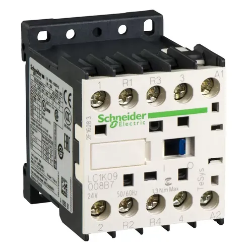 Schneider Electric Leistungsschütz LC1K 4p 24 V AC - Leistungsschütz 20A/AC1 mit 2S+2Ö, ideal für zuverlässige Steuerungen in industriellen Anwendungen, mit weltweiter Schneider Garantie.